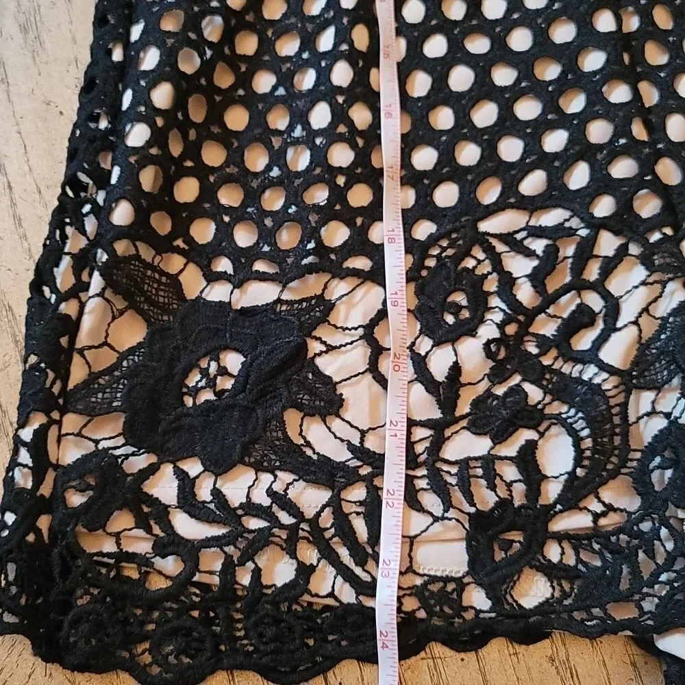 Black halter lace short jumpsuit size S Tea&Cup